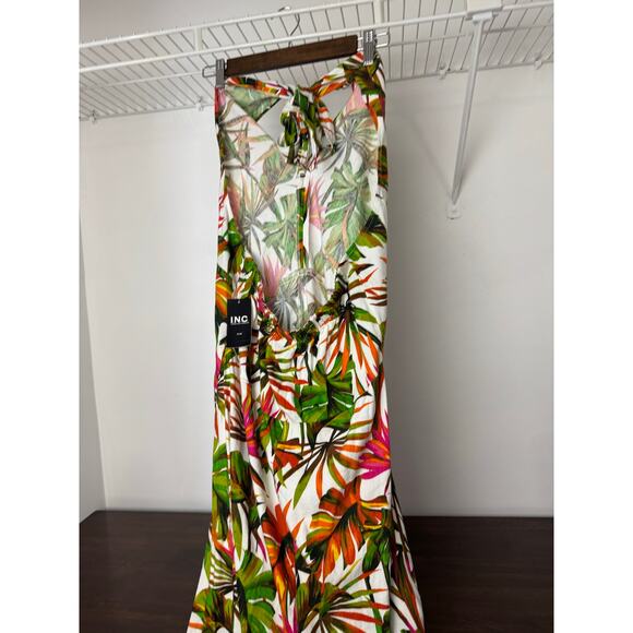 INC Tropical Print Halter Top Maxi Dress Size 2X - Picture 8 of 11
